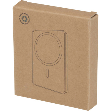 Logo trade mainoslahja kuva: Acrab 5 000 mAh:n ja 15 W:n magneettinen langaton varavirtalähde, jossa 20 W:n PD – valmistettu kierrätetystä muovista