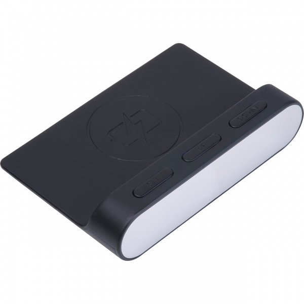 Logotrade mainoslahjat kuva: Herätyskello ja langaton laturi ADELAIDE