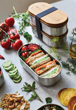 Logo trade mainoslahjat ja liikelahjat kuva: Black+Blum teräksestä valmistettu kaksiosainen eväsrasia