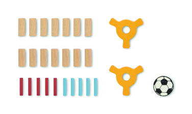 Logo trade mainostuote kuva: Puinen jalkapallopeli