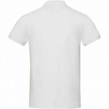 Logotrade dovana nuotrauka: Smaragdinis trumpomis rankovėmis unisex Aware™ perdirbtas polo