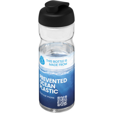 Logotrade reklaminės dovanos nuotrauka: H2O Active® Eco Base 650 ml sportinis buteliukas su atverčiamu dangteliu