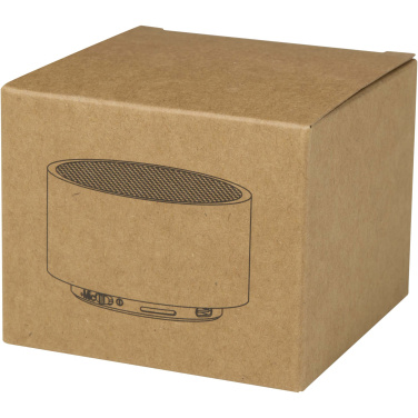 Logotrade dovana nuotrauka: „Ankaa“ 3 W perdirbto aliuminio belaidis „Bluetooth®“ garsiakalbis