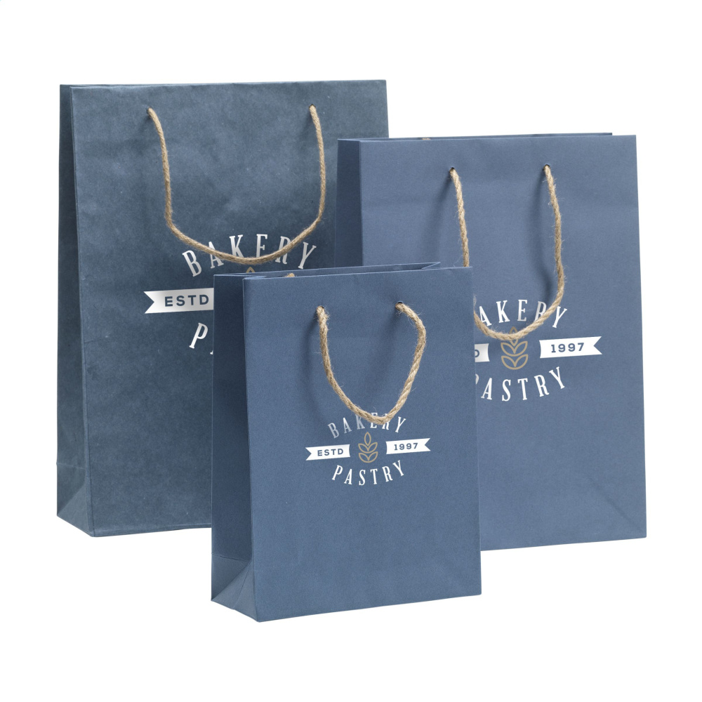 Logotrade ziemassvētku dāvanas foto: Leaf It Bag pārstrādāts ar džinsu šķiedrām (180 g/m²) L