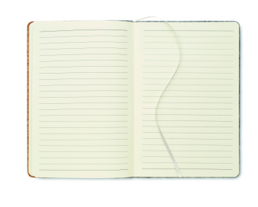 Logotrade biznesa dāvanas foto: A5 RPET korķa piezīmju grāmatiņa