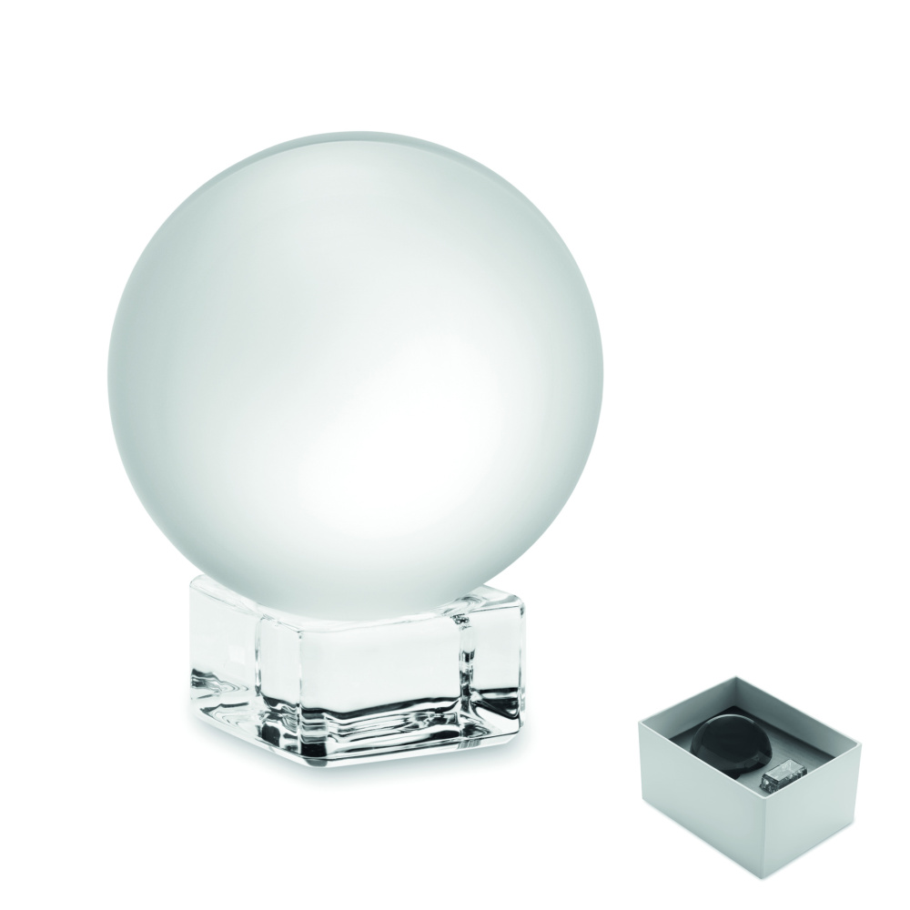 Logotrade Ideja dāvanas foto: Stikla apaļa balva