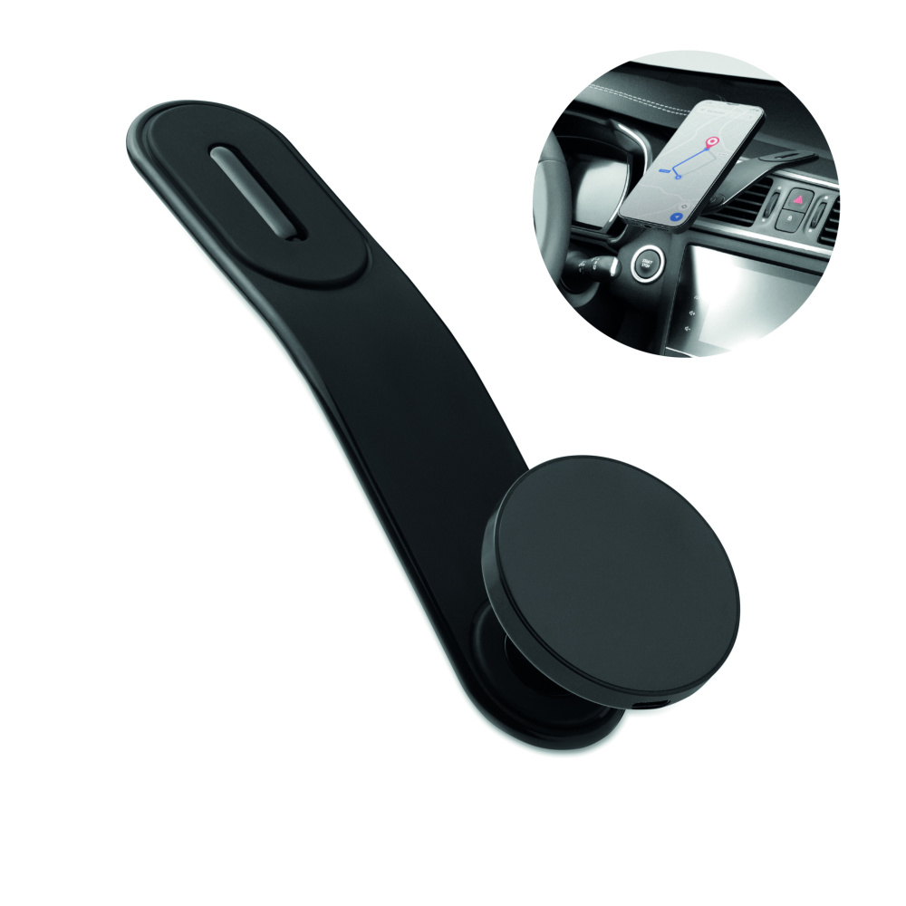 Logotrade biznesa dāvanas foto: 15 W magnētiskais automašīnas lādētājs