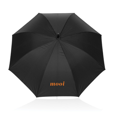 Logotrade logo dāvanas foto: Swiss Peak Vero Aware™ RPET 25 collu lietussargs ar greznu rokturi