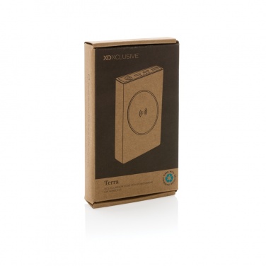 Лого трейд pекламные продукты фото: Terra RCS переработанный алюминиевый внешний аккумулятор емкостью 5000 мАч, беспроводной, 5 Вт