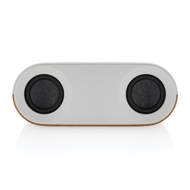 Лого трейд pекламные cувениры фото: Динамик Oregon RCS из переработанного пластика и пробки мощностью 10 Вт