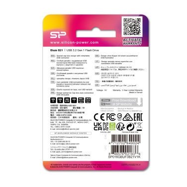 Лого трейд pекламные cувениры фото: Флешка Silicon Power Blaze B21 3.1