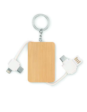 Логотрейд pекламные подарки картинка: Key ring charging cable