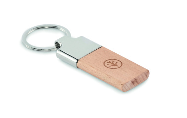 Логотрейд бизнес-подарки картинка: Key ring with rubber wood