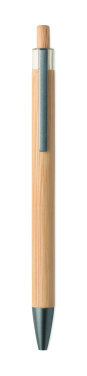 Логотрейд pекламные cувениры картинка: Push button bamboo pen
