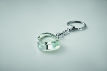 Лого трейд pекламные cувениры фото: Glass heart award key ring