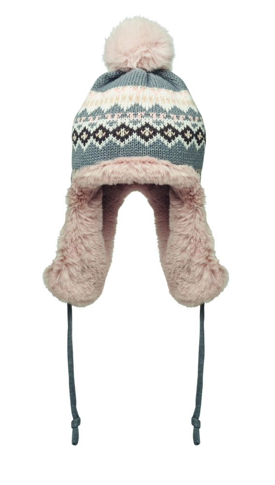 Логотрейд pекламные продукты картинка: Knitted beanie with ear flap
