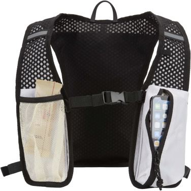 Логотрейд pекламные cувениры картинка: Nomad жилет для бега из переработанного материала, сертифицированного согласно GRS, с питьевой системой на 5 л