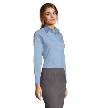 Логотрейд pекламные подарки картинка: EDEN women shirt 140g