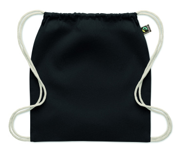 Лого трейд бизнес-подарки фото: Drawstring bag Fairtrade 180gr