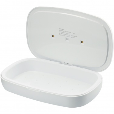 Logotrade presentreklam bild: Capsule UV-desinfektionsmedel för smarttelefon med 5 W trådlös laddningsplatta