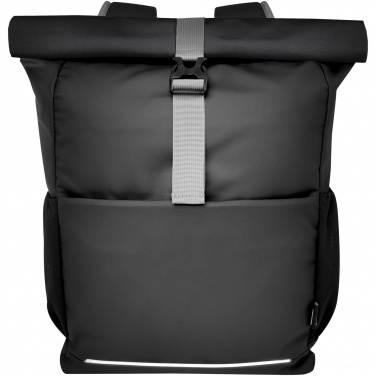 Logotrade reklamprodukter bild: Aqua 15-tums vattentät cykelväska med rullöppning av GRS-återvunnet material, 20 l