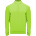 Epiro långärmad unisex sweatshirt med kvartslång dragkedja, Fluor Grön