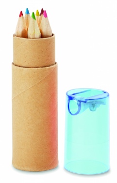 Logotrade profilreklam bild: 6 färgpennor i rör