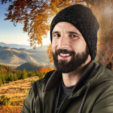 Logotrade profilreklam bild: Multifunktionell bandana MOGOTON Schwarzwolf