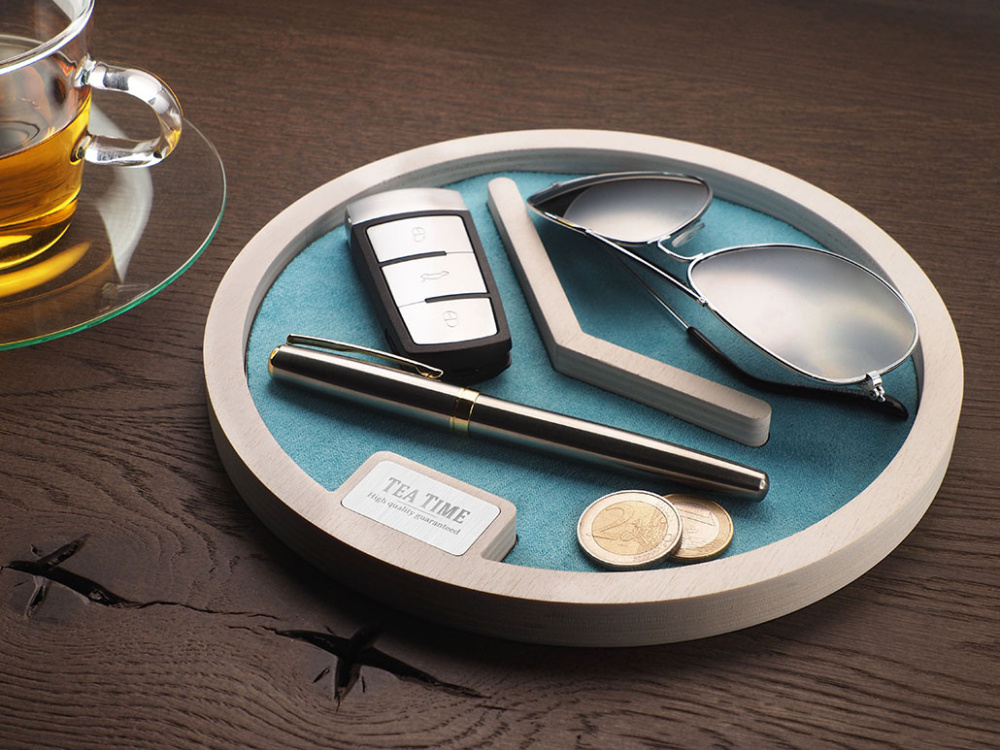 Logotrade profilprodukter bild: Skrivbordsarrangör i trä 1817121