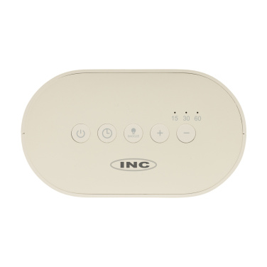 Logotrade profilprodukter bild: LumaRise RCS väckarklocka med vitt brus tillverkad av  plast